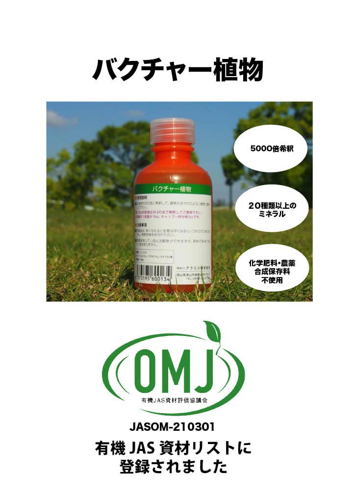 バクチャー植物 メイン画像 | 商品紹介 | マインドフルネスdays 有限会社エール