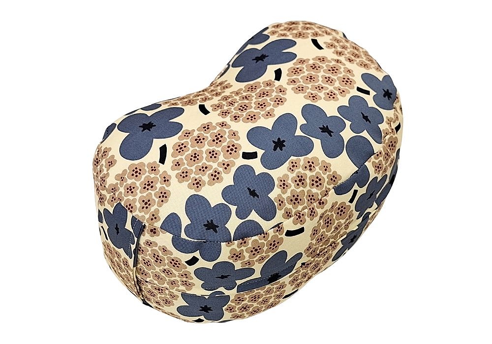 姿勢も良くなる正座クッション ブーケ・ブルー　(取っ手付) | 商品紹介 | マインドフルネスdays 有限会社エール