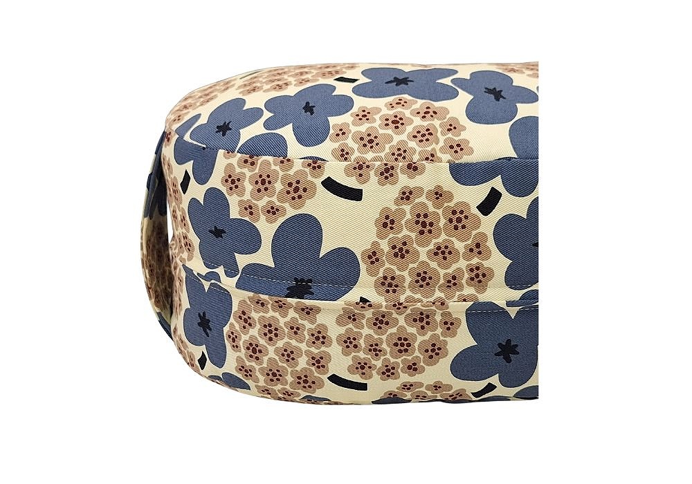 姿勢も良くなる正座クッション ブーケ・ブルー　(取っ手付) 関連画像2 | 商品紹介 | マインドフルネスdays 有限会社エール