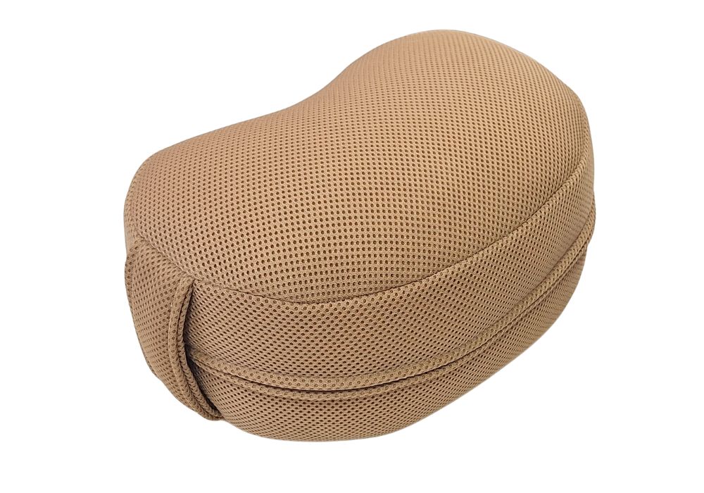 姿勢も良くなる正座クッション Wメッシュ・ベージュ　(取っ手付) メイン画像 | 商品紹介 | マインドフルネスdays 有限会社エール